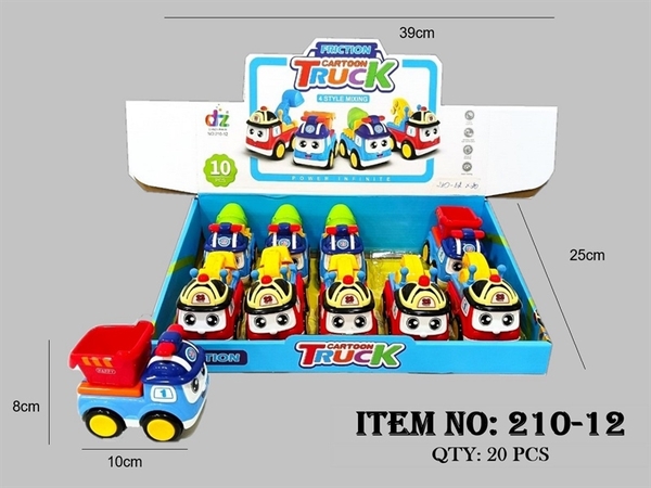 210-12  HỘP XE CÔNG TRÌNH POLI TRỚN 10C ĐỦ MẪU (CÀO, CẨU, TRỘN, BEN)