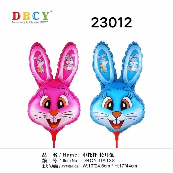 23012A  TÚI 10C BÓNG PHAO HÌNH CON THỎ 2 MẪU