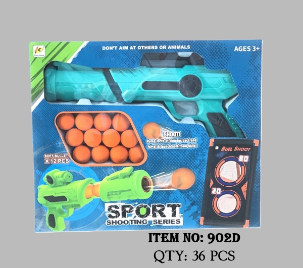 902D  HỘP CÂY PHUN BANH + LƯỚI + 12 BANH