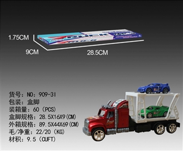 909-3I  HỘP KIẾNG XE CONTAINER TRỚN 1 TẦNG CHỞ 2C XE HƠI