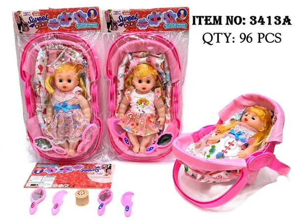 3413A  TÚI NÔI BÉ GÁI (PVC)