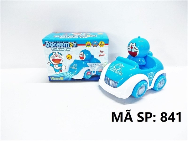 841  HỘP XE HƠI CAR DOREMON PIN NHẠC ĐÈN + 1T DOREMON