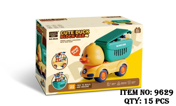 9629  HỘP LOGO RÁP XE CÔNG TRÌNH VỊT 124 MIẾNG