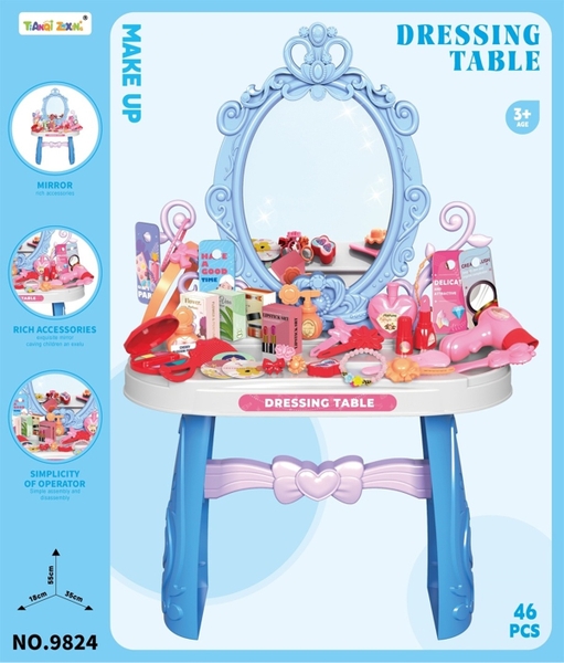 9824  HỘP KỆ BÀN TRANG ĐIỂM GƯƠNG