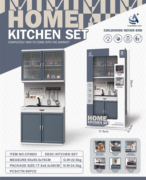 CF6603  HỘP NHÀ BẾP KHÔNG PIN TỦ BẾP LÒ NƯỚNG 1 NGĂN