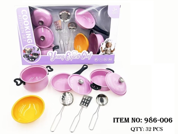 986-006  HỘP BẾP INOX NỒI, CHẢO, THAU, GIÁ