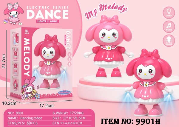 9901H  HỘP SANRIO NHẢY DANCING PIN