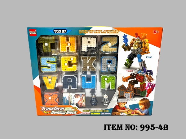 995-4B  HỘP RÁP ROBO BIẾN HÌNH CHỮ CÁI