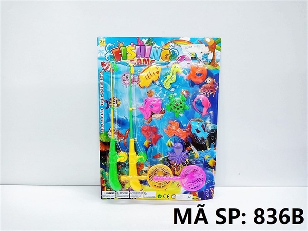 836B  VỈ CÂU CÁ 2 CẦN HÍT 10C + 2C VỢT