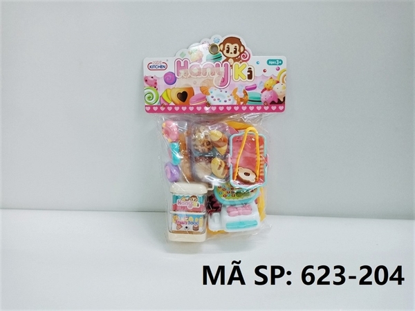 623-204  TÚI BẾP KHÂY BÁNH MÌ, KẸO, RỔ, MÁY TÍNH TIỀN (PVC)