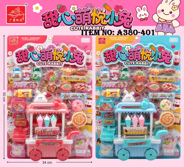 A380-401  VỈ BẾP XE ĐẨY KEM, BÁNH DONUT, BÁNH MÌ