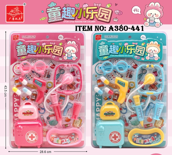 A380-441  VỈ BÁC SĨ TAI NGHE + 2C VALI + NHIỆT KẾ + THUỐC