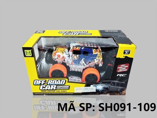 SH091-109  HỘP XE JEEP ĐỊA HÌNH ĐIỀU KHIỂN 7 ĐỘNG TÁC, KHÔNG SẠC, TL 1:18