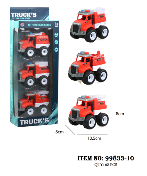 99833-10  HỘP XE CỨU HỎA TRỚN 3C ĐỦ MẪU (THANG, NÂNG, BỒN)   9932-20, 9942-20, 9932-10, 9942-10, 99831-10 - 99834-10
