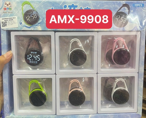 AMX-9908 LỐC ĐỒNG HỒ TRÒN, VUÔNG BẤM GIÂY 12 CÁI (2 KIỂU)