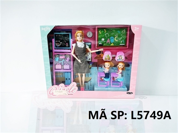 L5749A  HỘP BABY 1C KHỚP GIÁO VIÊN + 2C BÉ HỌC SINH + 2C CẶP + BẢNG VIẾT   Qjoele   L5749