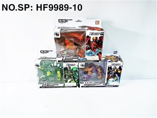 HF9989-10  HỘP RÁP ROBO BIẾN HÌNH KHỦNG LONG (ĐỦ MẪU) STEGOS AURUS DEFORMED