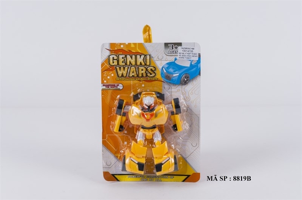 8819B  VỈ RÁP ROBO BIẾN HÌNH XE GENKI WARS TOBOT