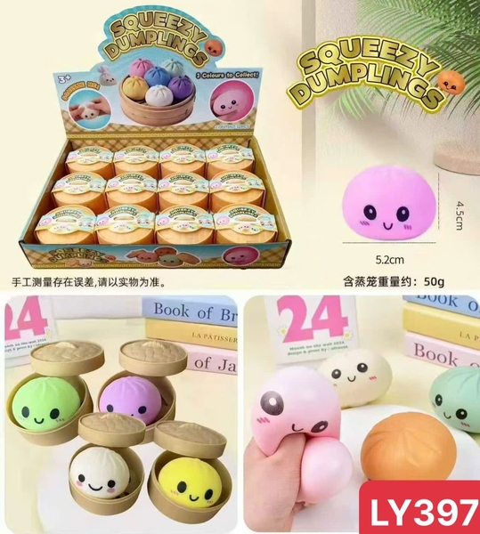 LY397 LỐC BÁNH BAO MẶC CƯỜI ĐỦ MÀU 12 CÁI