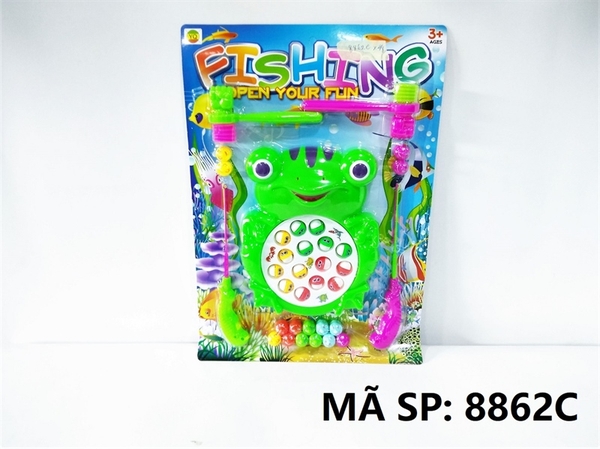 8862C  VỈ CÂU CÁ PIN ẾCH 15C + ĐẬP CHUỘT + 2C BÚA ĐẬP   Fishing