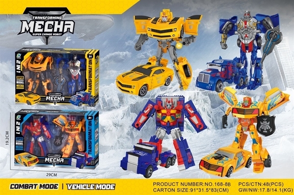 168-8B  HỘP RÁP ROBO BIẾN HÌNH XE HƠI, CONTAINER 2C