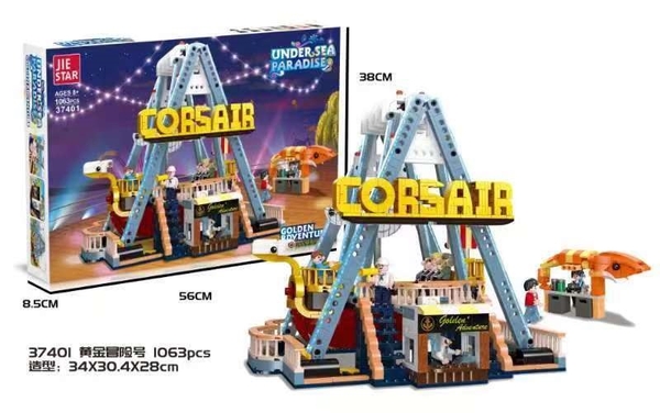 37401 HỘP LOGO RÁP XÍCH ĐU CÔNG VIÊN 1063 MIẾNG Undersea Paradise