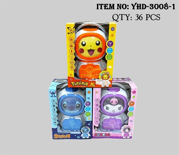 YHD-3008-1  HỘP MÁY RÚT TIỀN ATM PIN BALO ĐỦ MẪU (PHI HÀNH GIA, SANRIO) (VÂN TAY)