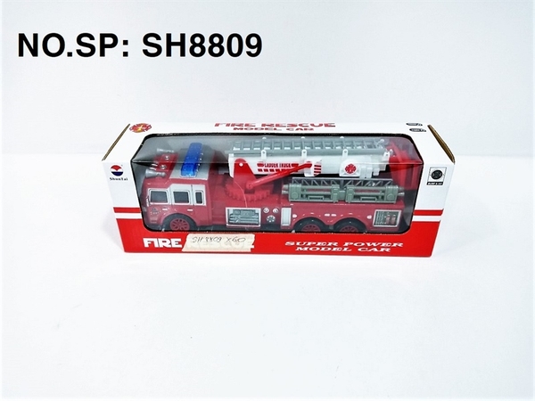 SH8809  HỘP XE CÔNG TRÌNH CỨU HỎA THANG PIN   SH-9010