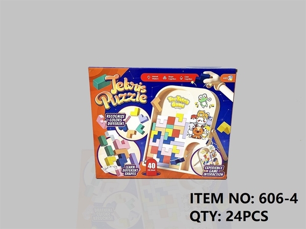 606-4  HỘP RÁP KHỐI TETRIS 40 MIẾNG   Tetric Puzzle