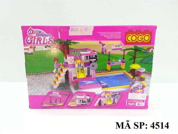 4514  HỘP LOGO RÁP CÔNG VIÊN NƯỚC, CẦU TUỘT, HỒ BƠI 302 MIẾNG