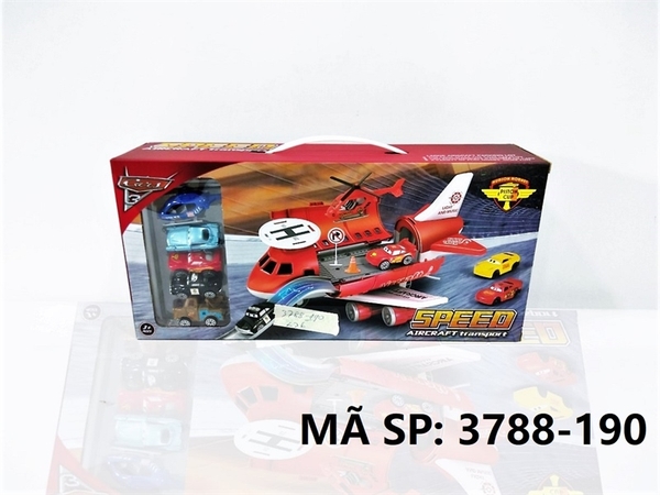 3788-190  HỘP MÁY BAY BÃI ĐẬU XE HƠI CAR + 5C (XE, TRỰC THĂNG)  Speed Aircraft Transport