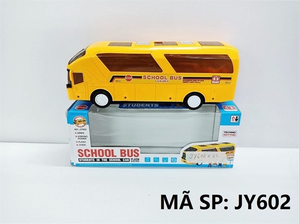 JY602  HỘP XE BUS PIN NHẠC ĐÈN