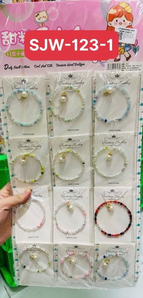 SJW-123-1 VỈ DÂY CHUYỀN CHUỖI VÒNG TAY MINI 12 TÚI