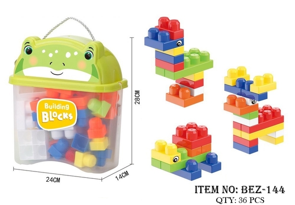BEZ-144  HỘP ẾCH LOGO RÁP 35 MIẾNG