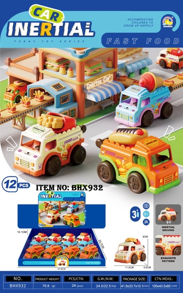 BHX932  HỘP XE TRỚN CHỞ THỨC ĂN 12C