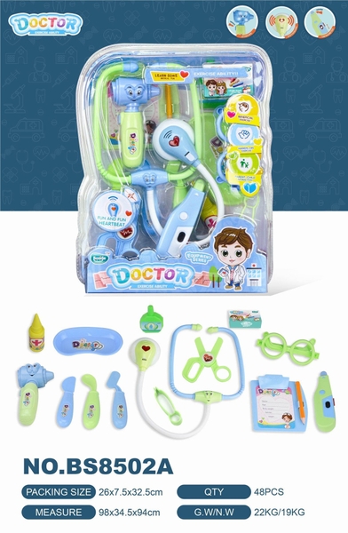 BS8502A  VỈ ÉP BÁC SĨ TAI NGHE, KÉO, NHIỆT KẾ,MẮT KIẾNG