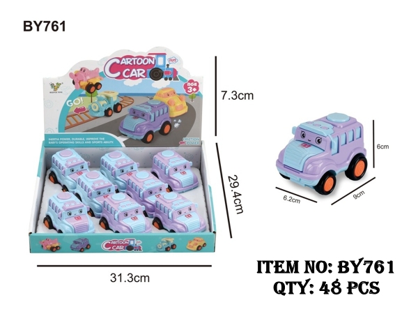 BY761  HỘP XE BUS CAR TRỚN 8C