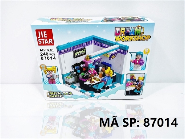 87014  HỘP LOGO RÁP QUÁN TRÀ SỮA 240 MIẾNG JIE STAR