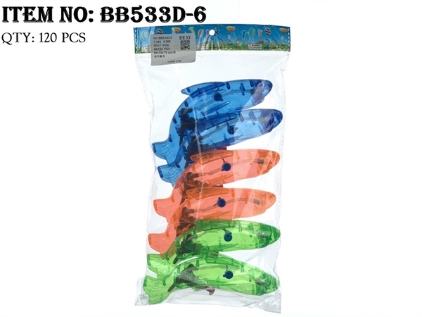 BB533D-6  TÚI 6 CÂY BẮN NƯỚC CÁ HEO TRONG (OPP)