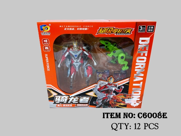 C6008E  HỘP RÁP ROBO BIẾN HÌNH RUBIC + 1C KHỦNG LONG BẠO CHÚA ỐC VÍT CÀO