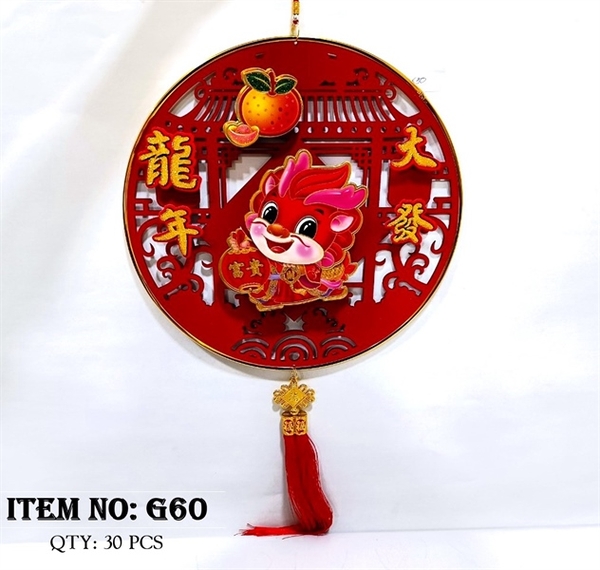 G60  HỘP LIỄN TREO TẾT RỒNG TRÁI ĐÀO