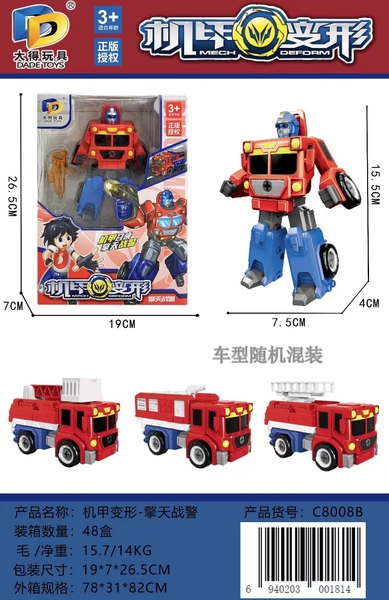 C8008B  HỘP RÁP ROBO BIẾN HÌNH XE CÔNG TRÌNH ĐỦ MẪU