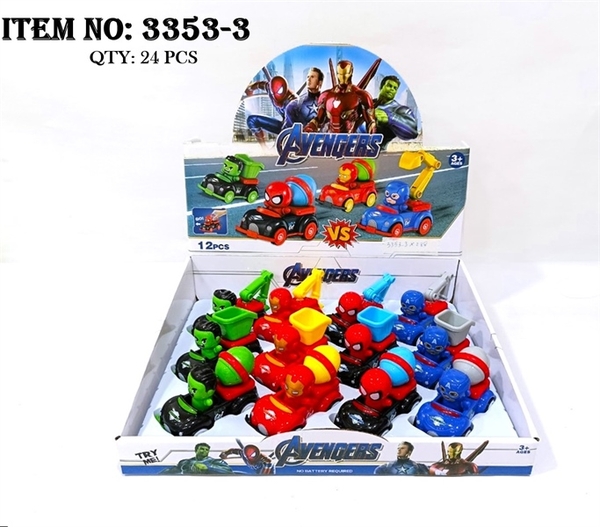 3353-3  HỘP XE CÔNG TRÌNH AVENGER TRỚN 12C