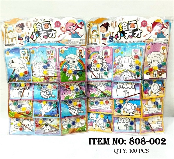 808-002  TÚI VỈ 12 TÚI TÔ MÀU NƯỚC ĐỦ MẪU