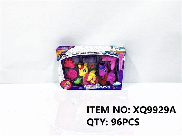 XQ9929A  HỘP NGỰA PONY 2C + MÁY SẤY TÓC, CÀI, HOA HỒNG   XQ9929