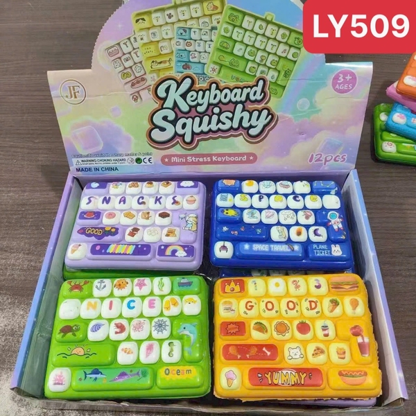 LY509 LỐC SQUISHY BÀN PHÍM 12 CÁI