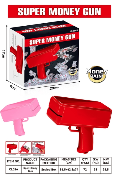 CL026  HỘP CÂY PHUN TIỀN PIN