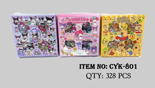 CYK-801  HỘP MIẾNG DÁN STICKER ĐỦ MẪU