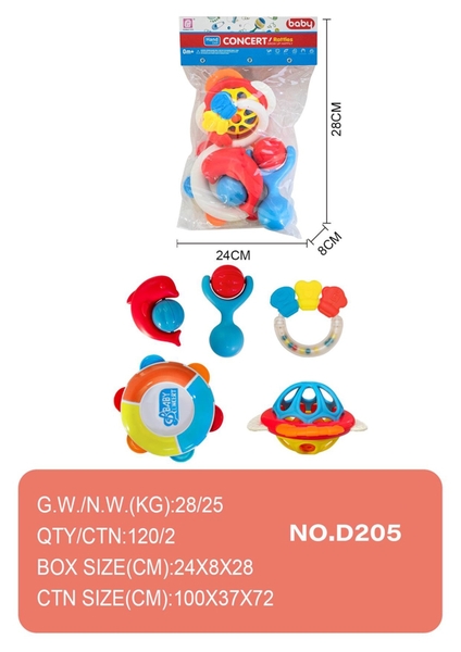 D205  TÚI LẮC ĐẬP TAY 5C ĐỦ MẪU