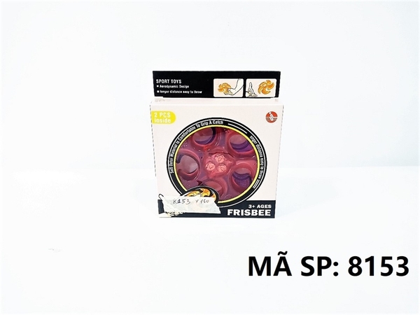 8153  HỘP BOOMERANG 5 CÁNH MỀM PIN NÚT ĐÈN 2C   Frisbee